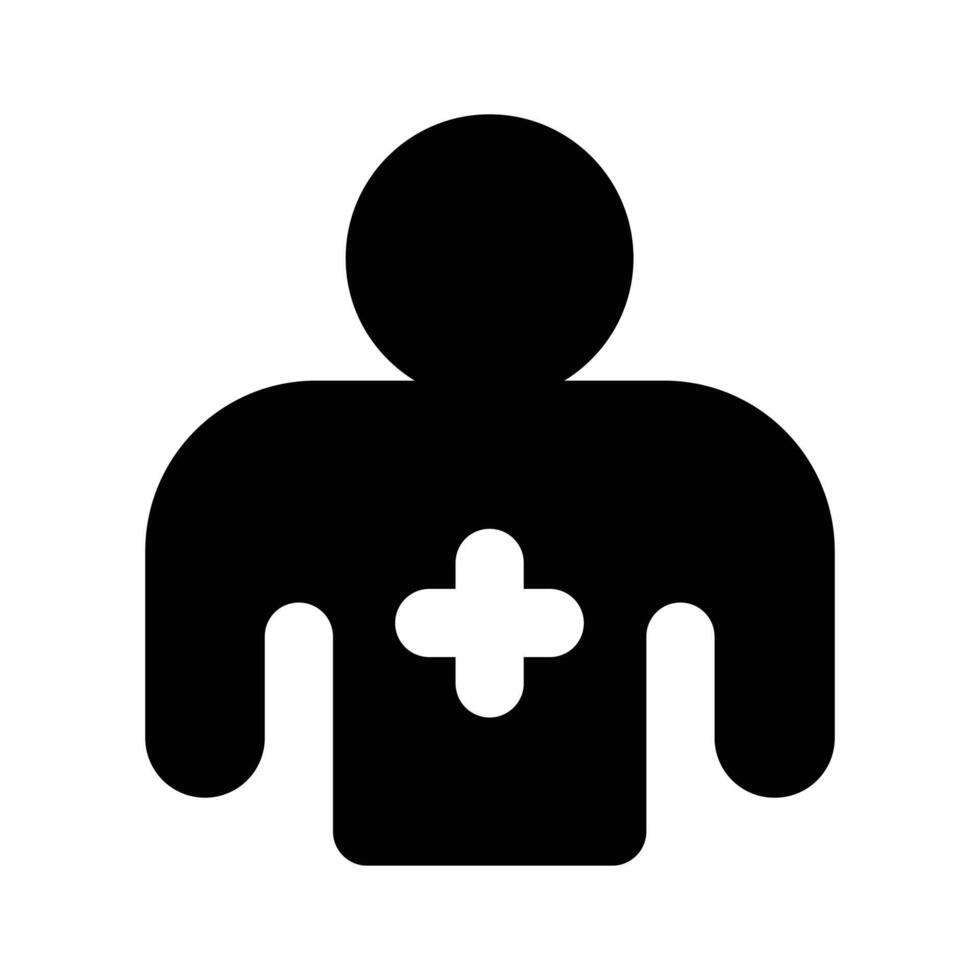 A professional avatar of medical icon trendy design medical doctor vector