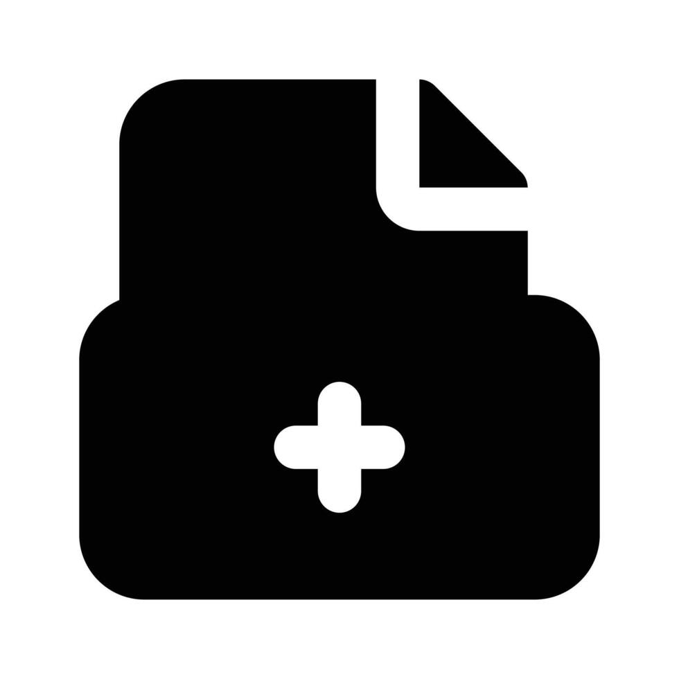 Have a look at this amazing icon of medical data, of patient medical record vector