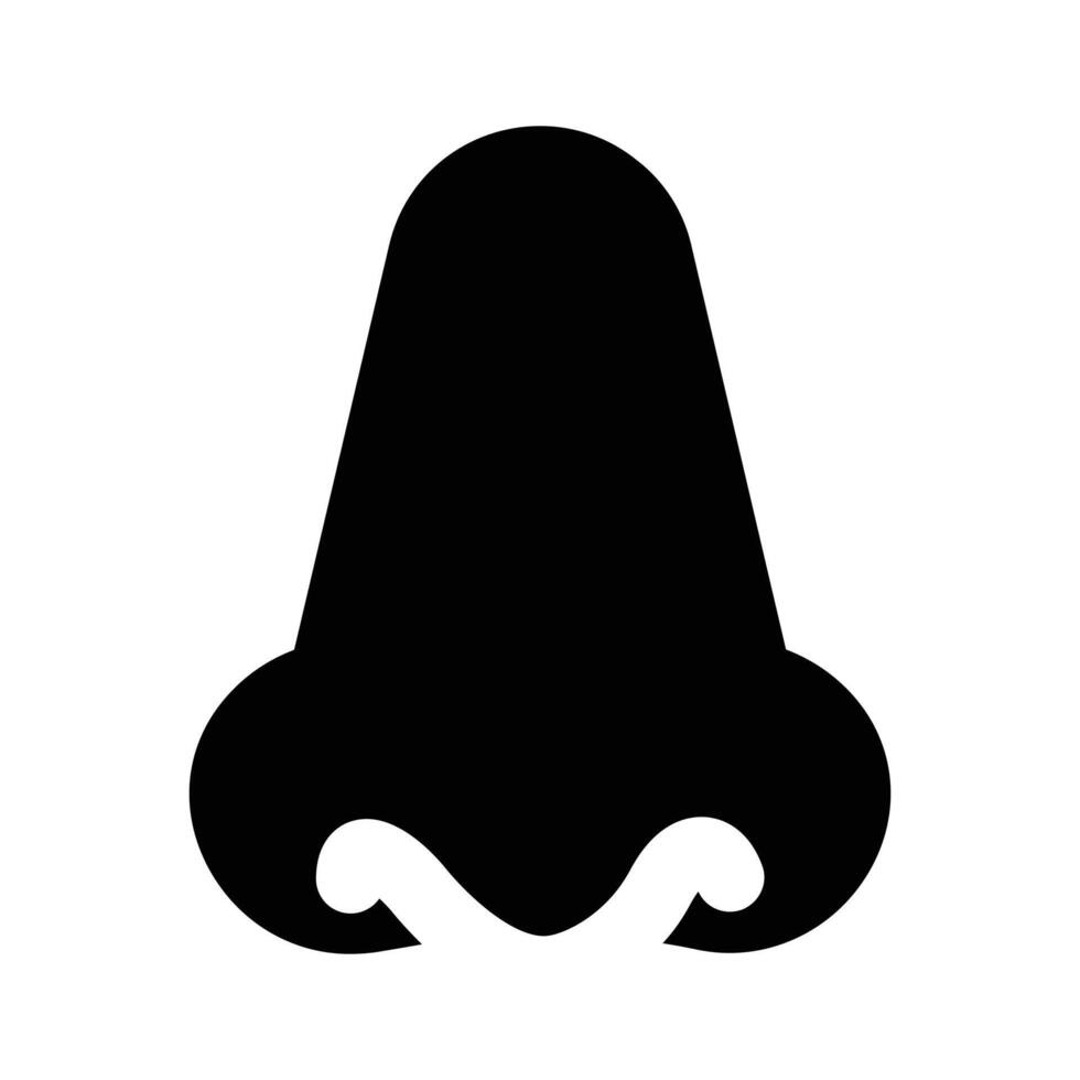 Modern icon of human nose in trendy style vector