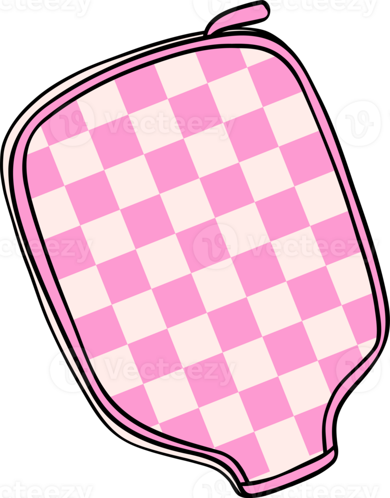 Retro Pickleball racket Bag Trendy pickle ball paddle Cover png