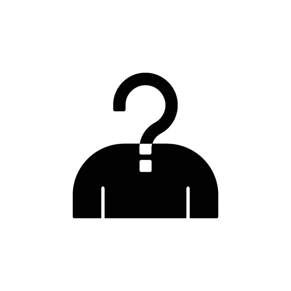 icon illustration of who guess, representing mystery and curiosity vector