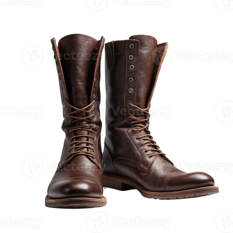 brown boots isolated on transparent background png