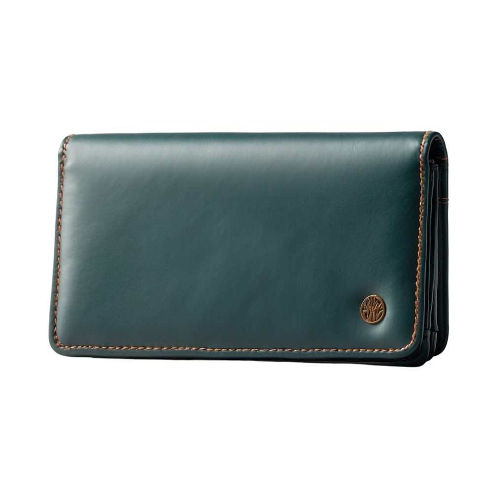 Green leather isolated on transparent background png