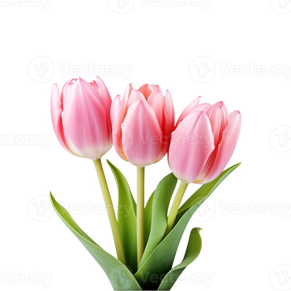 pink tulip isolated on transparent background png