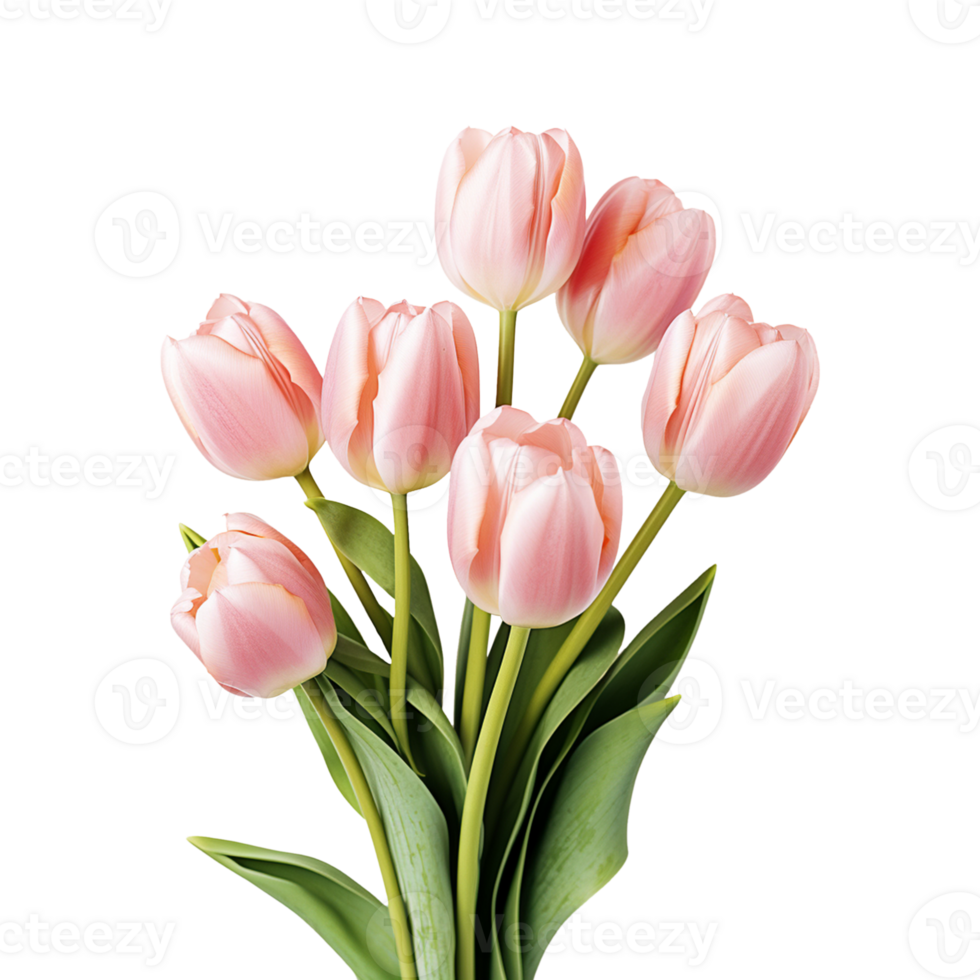 pink tulip isolated on transparent background png