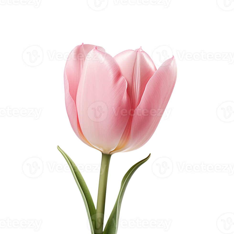 pink tulip isolated on transparent background png