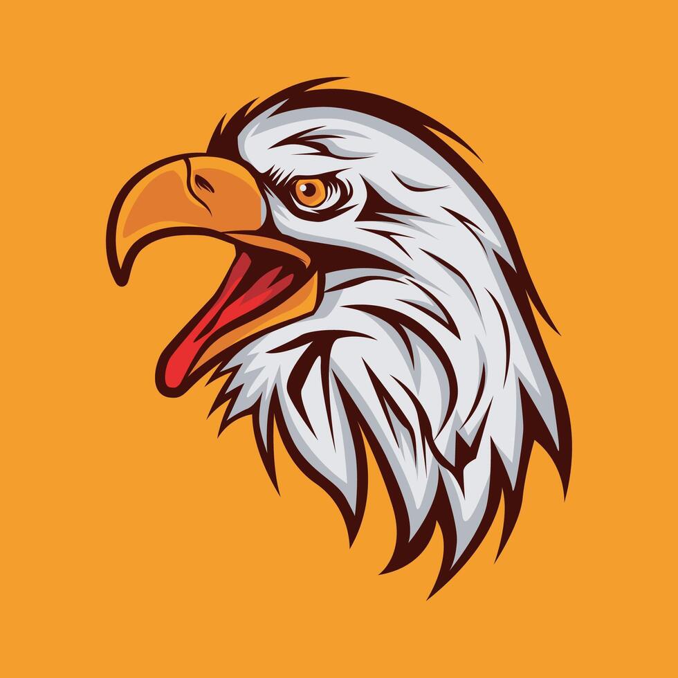 Eagle Head Icon Illustration vector