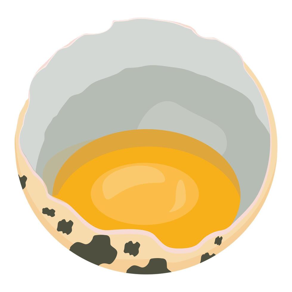 Minimalist illustration of a sunny side up egg vector
