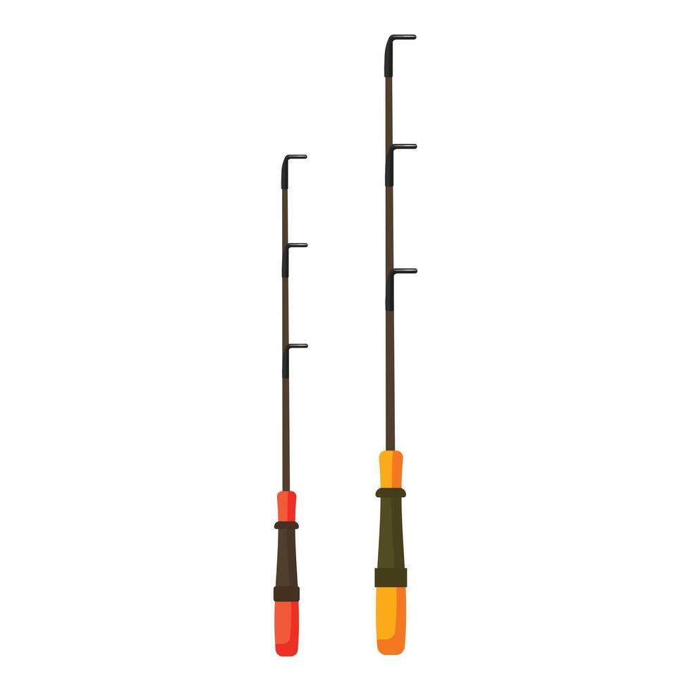 Fire poker and log grabber set isolated on white 45493696 Vector Art at