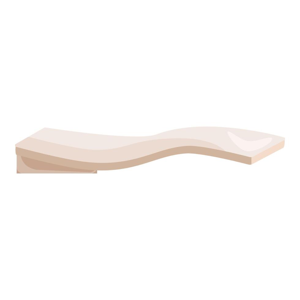 Wooden board isolated on white background vector