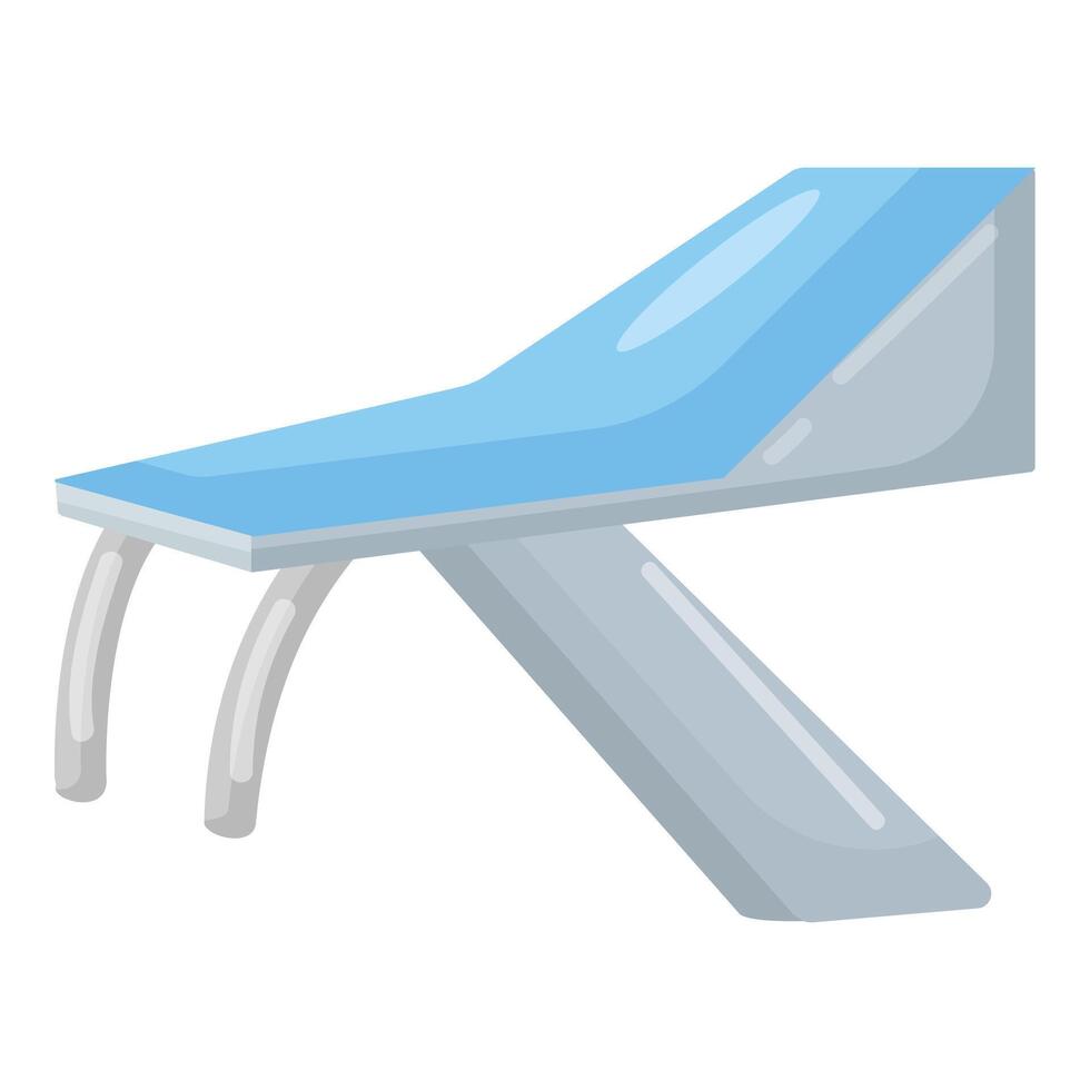 Cartoon illustration of blue water slide vector