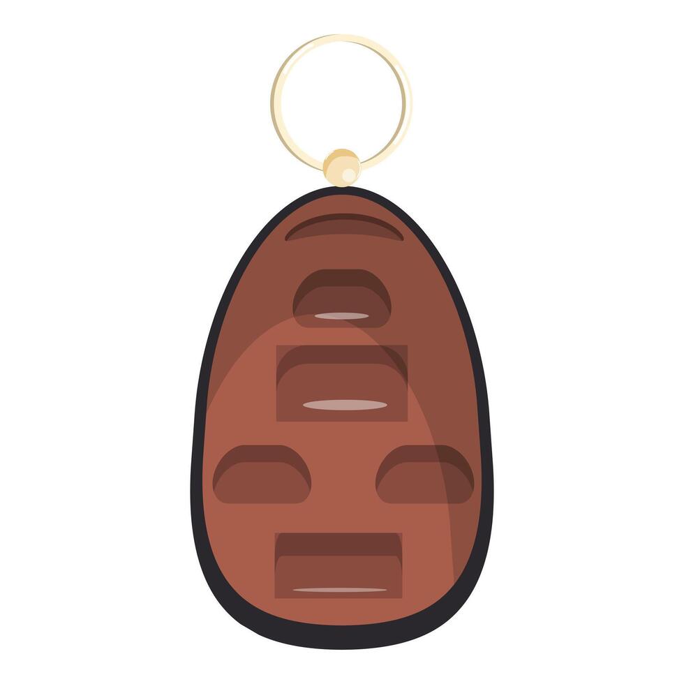 Modern car key fob isolated on white background vector