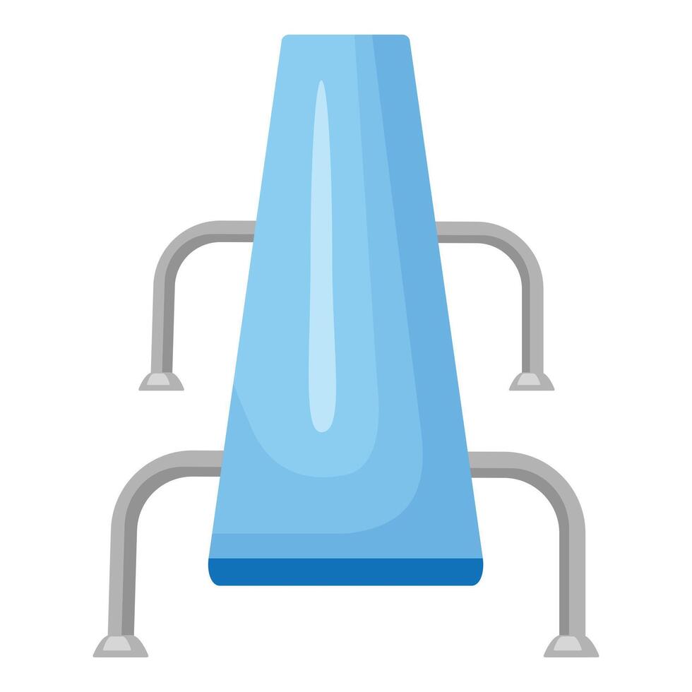 Cartoon illustration of a blue waterslide vector