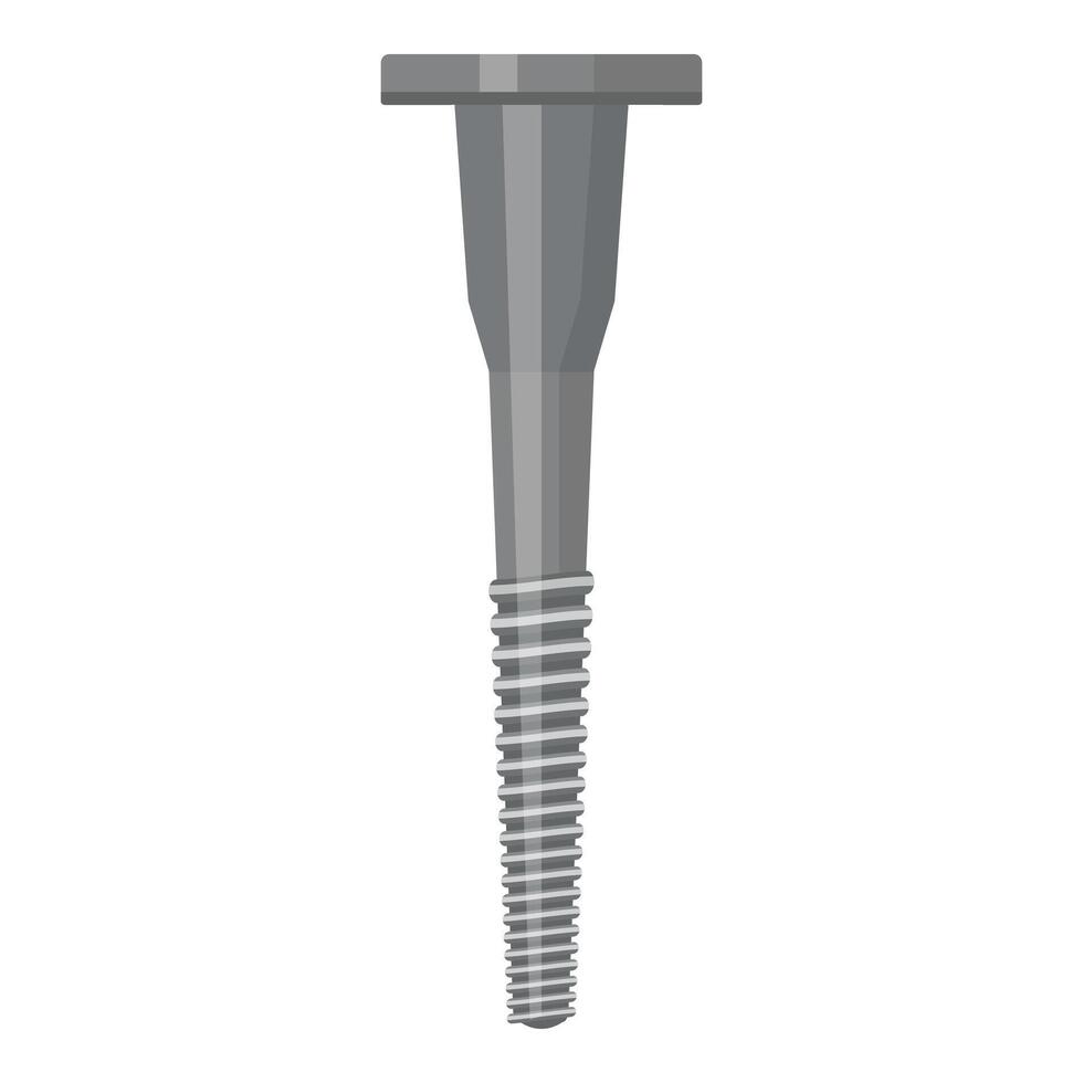 graphic of a titanium bone implant screw used in orthopedic surgeries vector