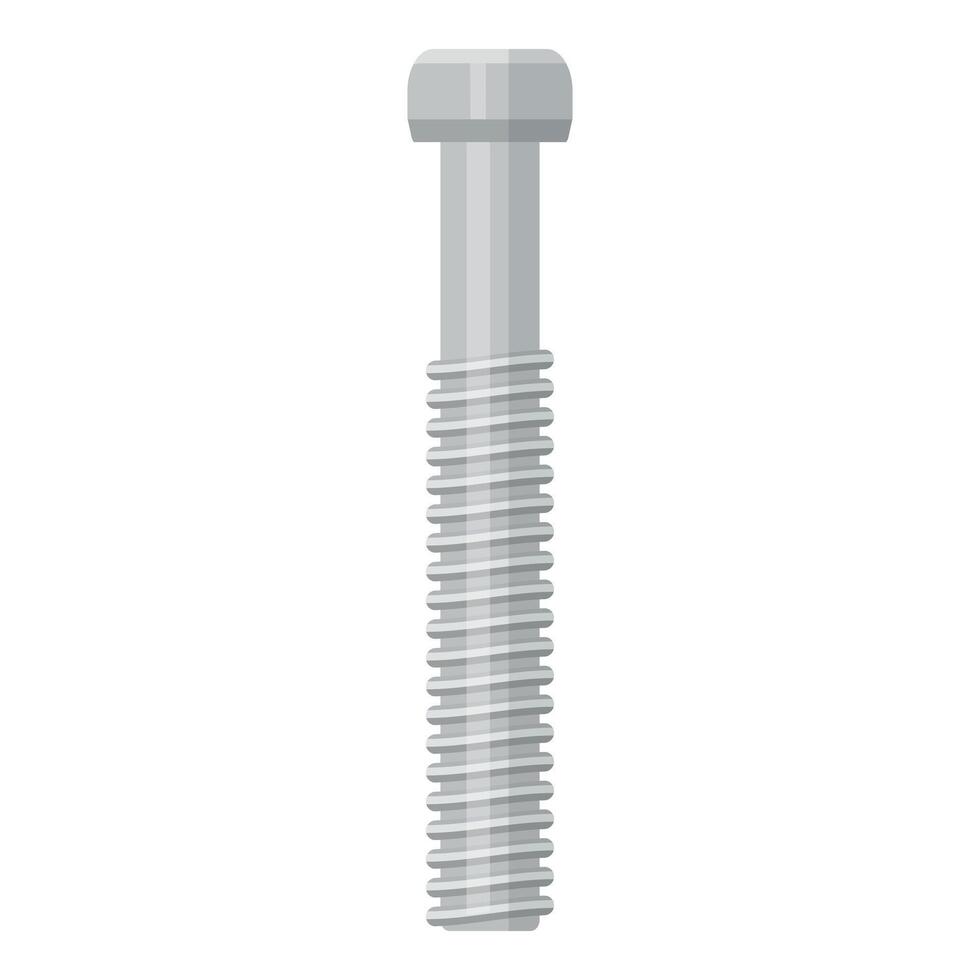 3d illustration of a metal bolt vector