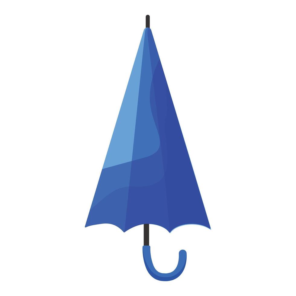 Blue umbrella icon flat design vector