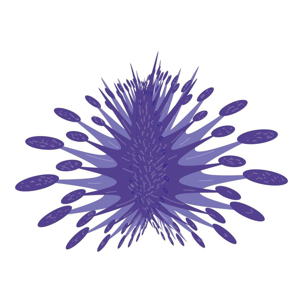Abstract blue spikey sphere design vector