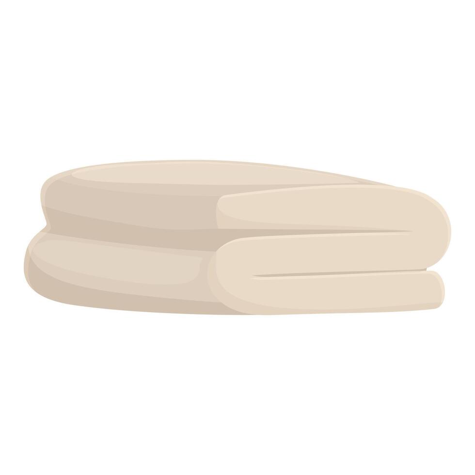 graphic of neatly folded beige towels, ideal for bathroomrelated designs vector