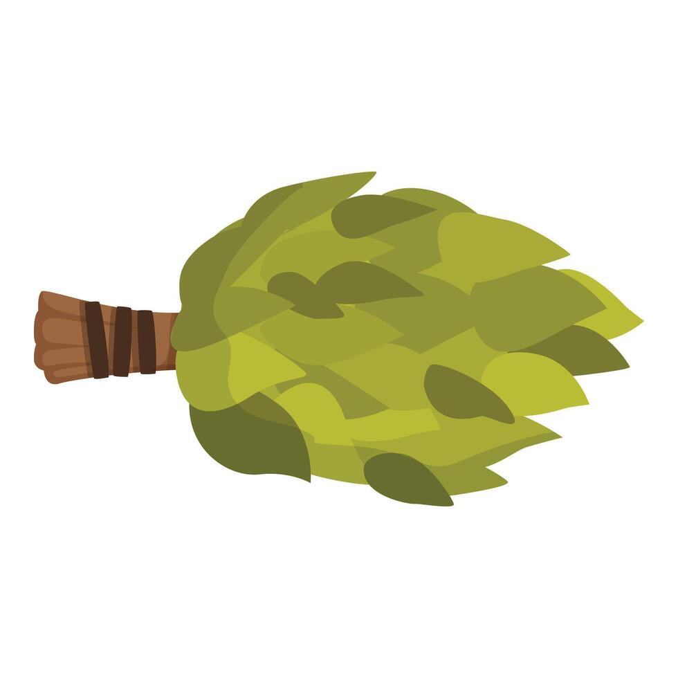 Cartoon green hop cone illustration vector