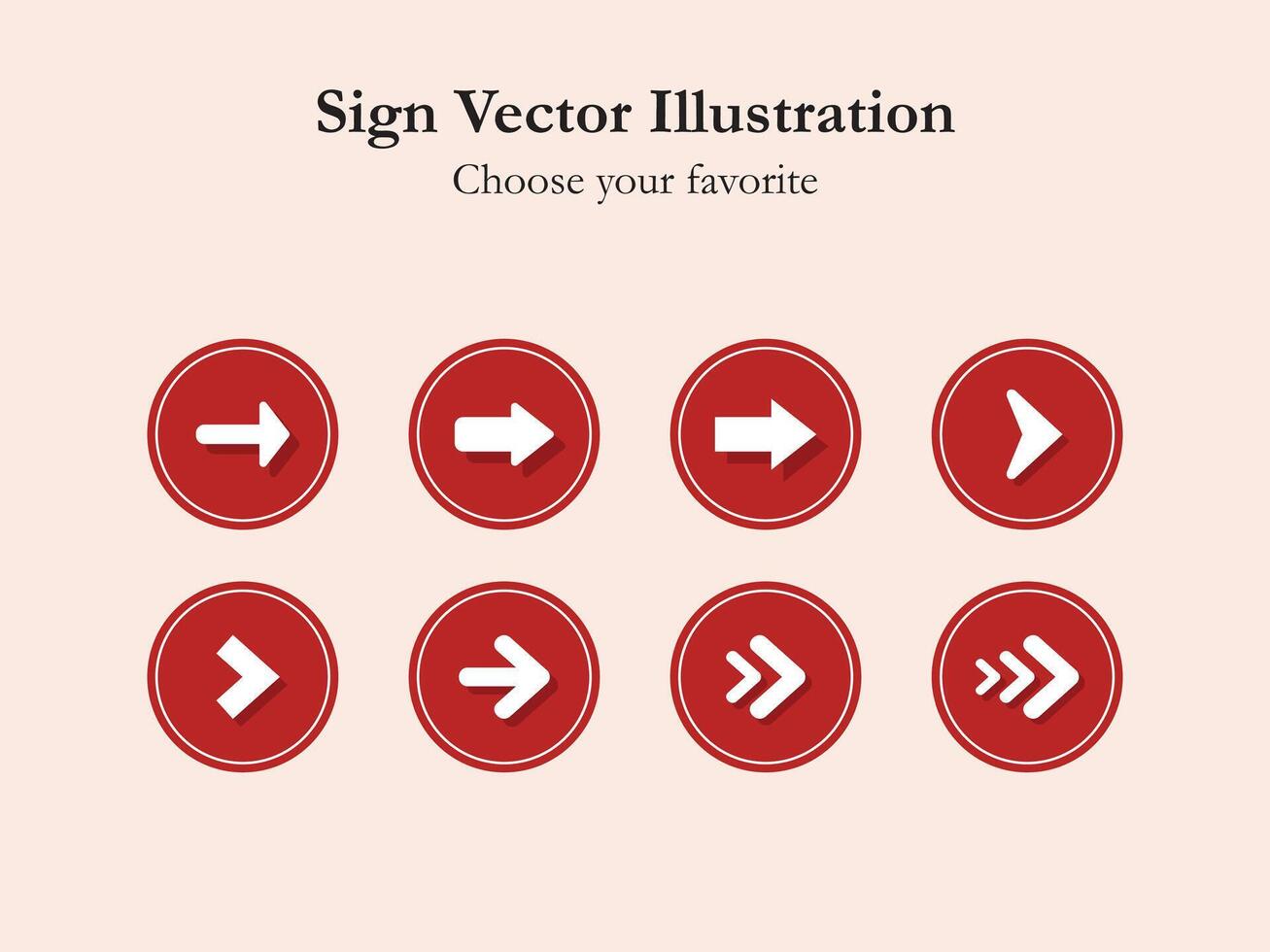 ui icono firmar aplicación conjunto flecha dibujos animados sencillo línea dibujo digital negocio web ilustración interfaz vector