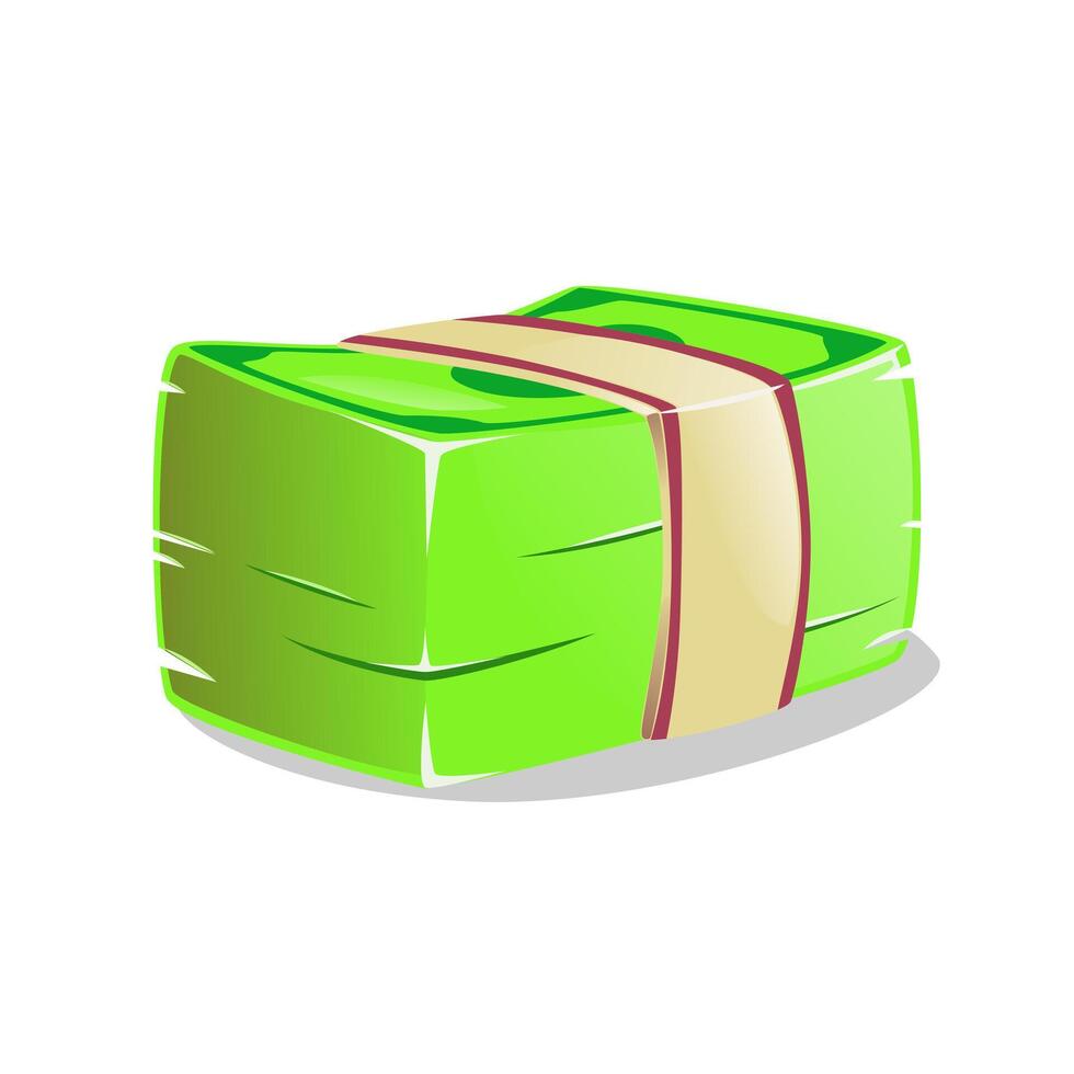 pile paper money dollar isolated illustration vector