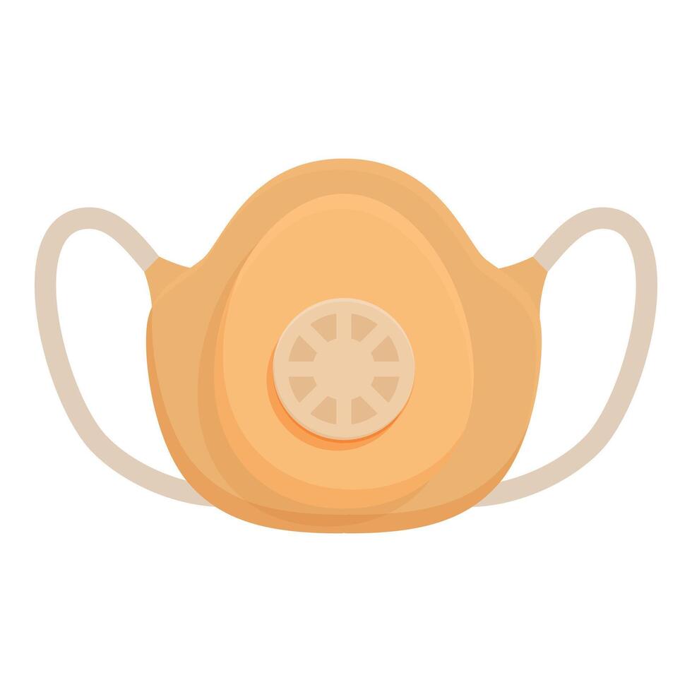 Protective n95 respirator mask illustration vector