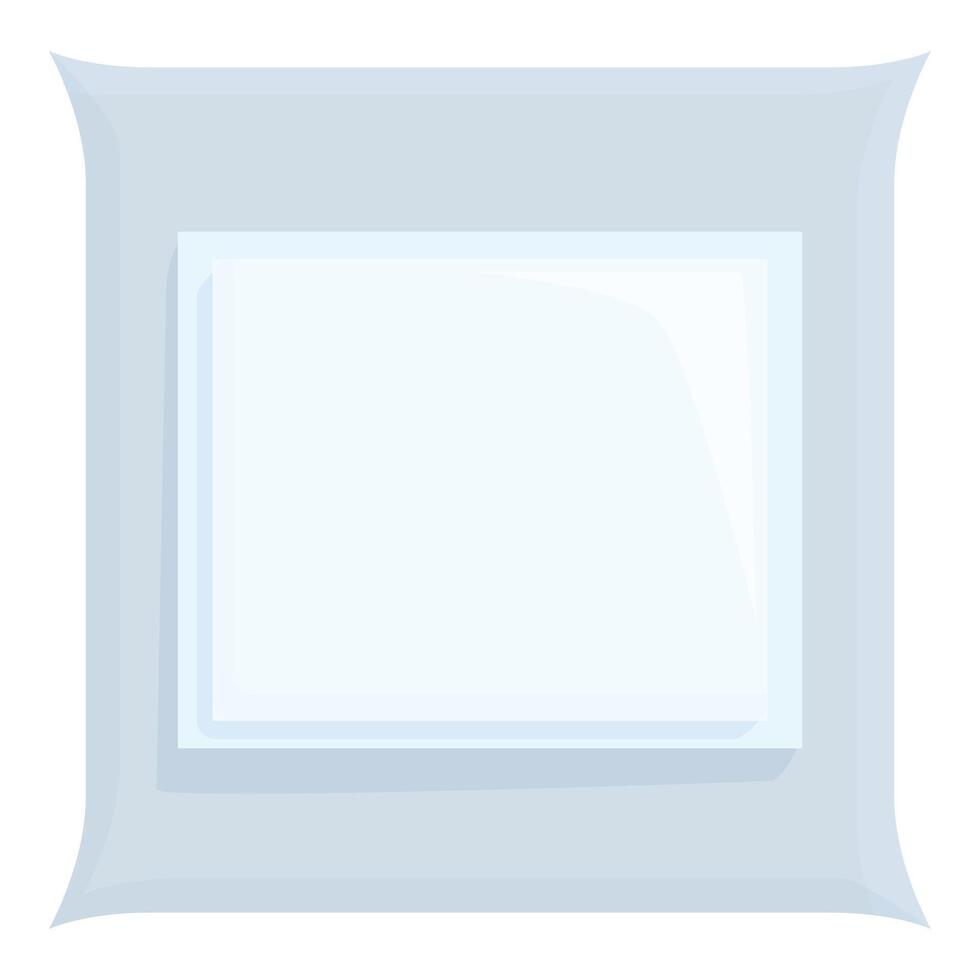 Simple modern picture frame on white background vector