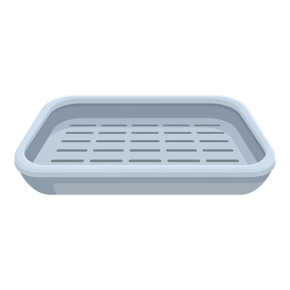 Plastic dish drainer tray illustration vector