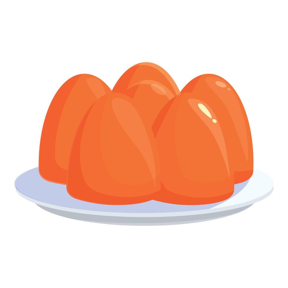 Fresh mandarin oranges on plate illustration vector