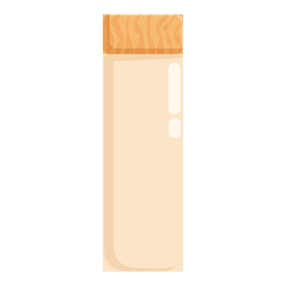 illustration of a blank cigarette pack, ideal for design mockups vector