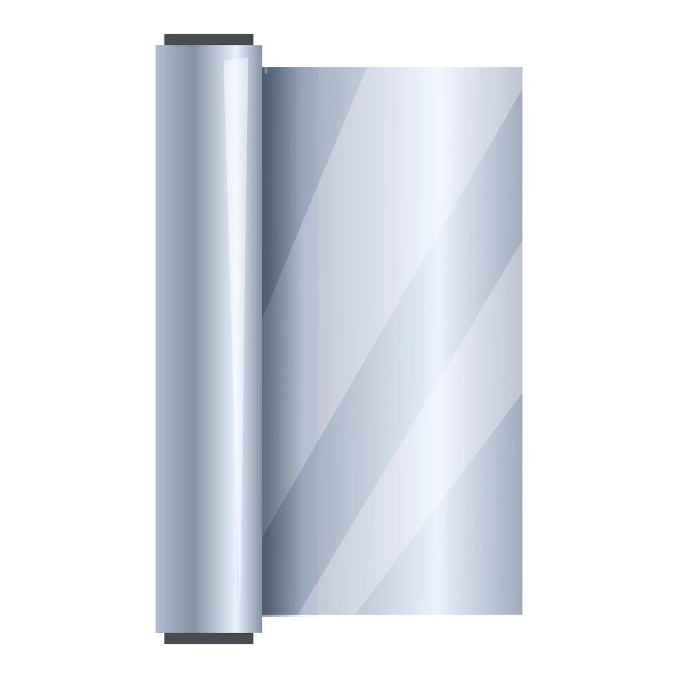 Aluminum foil roll isolated on white vector