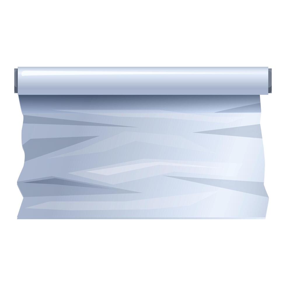 Blank crumpled poster mockup on white background vector
