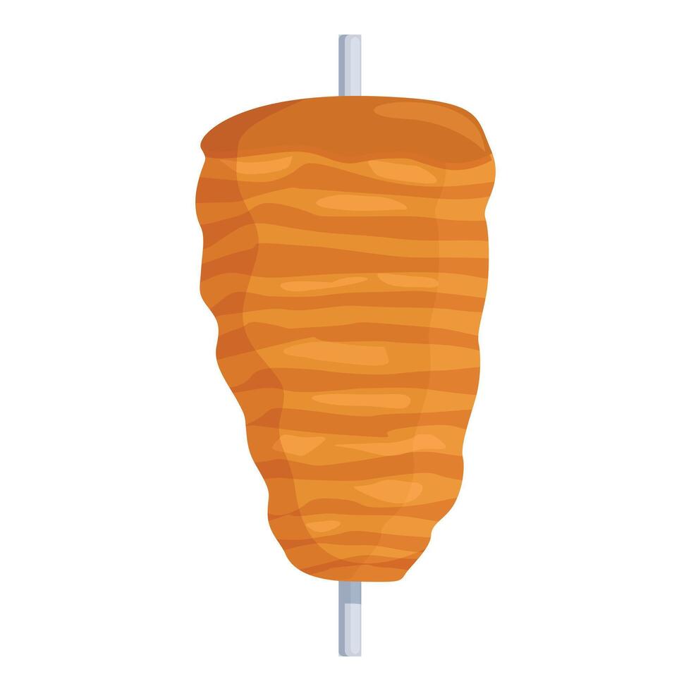 illustration of a shawarma meat spit vector