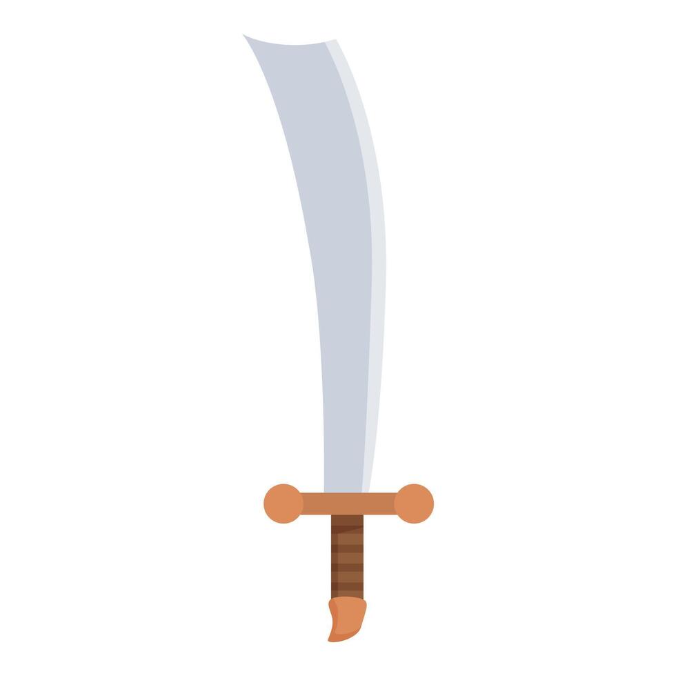 graphic of a stylized medieval sword with a simple design suitable for various themes vector