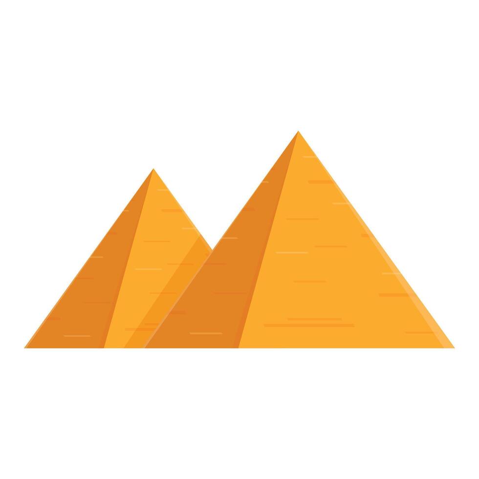 Sunny desert pyramids illustration vector