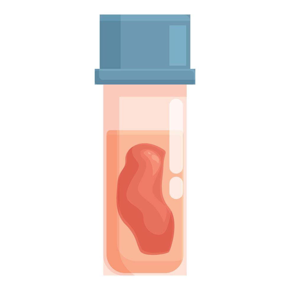 Cartoon medical blood sample tube illustration vector