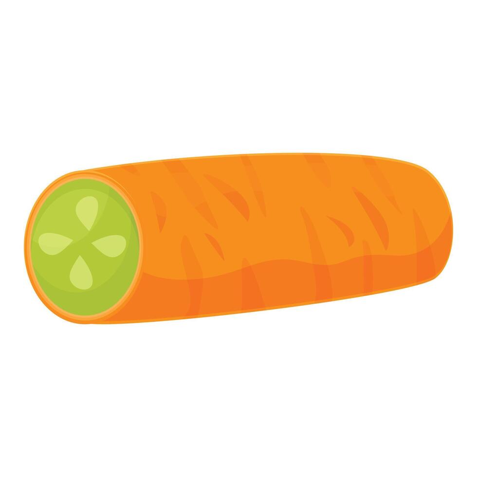 Vibrant illustration of a carrot vector