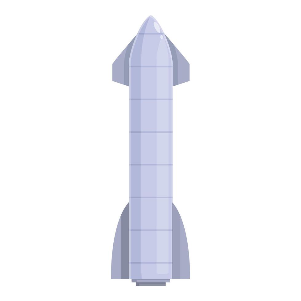 Modern space rocket isolated on white background vector