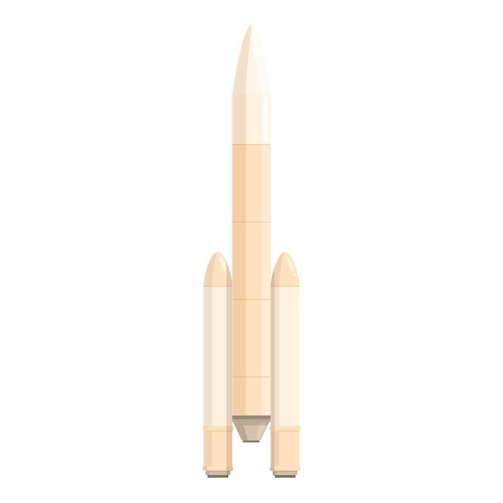 Cartoon rocket illustration on white background vector
