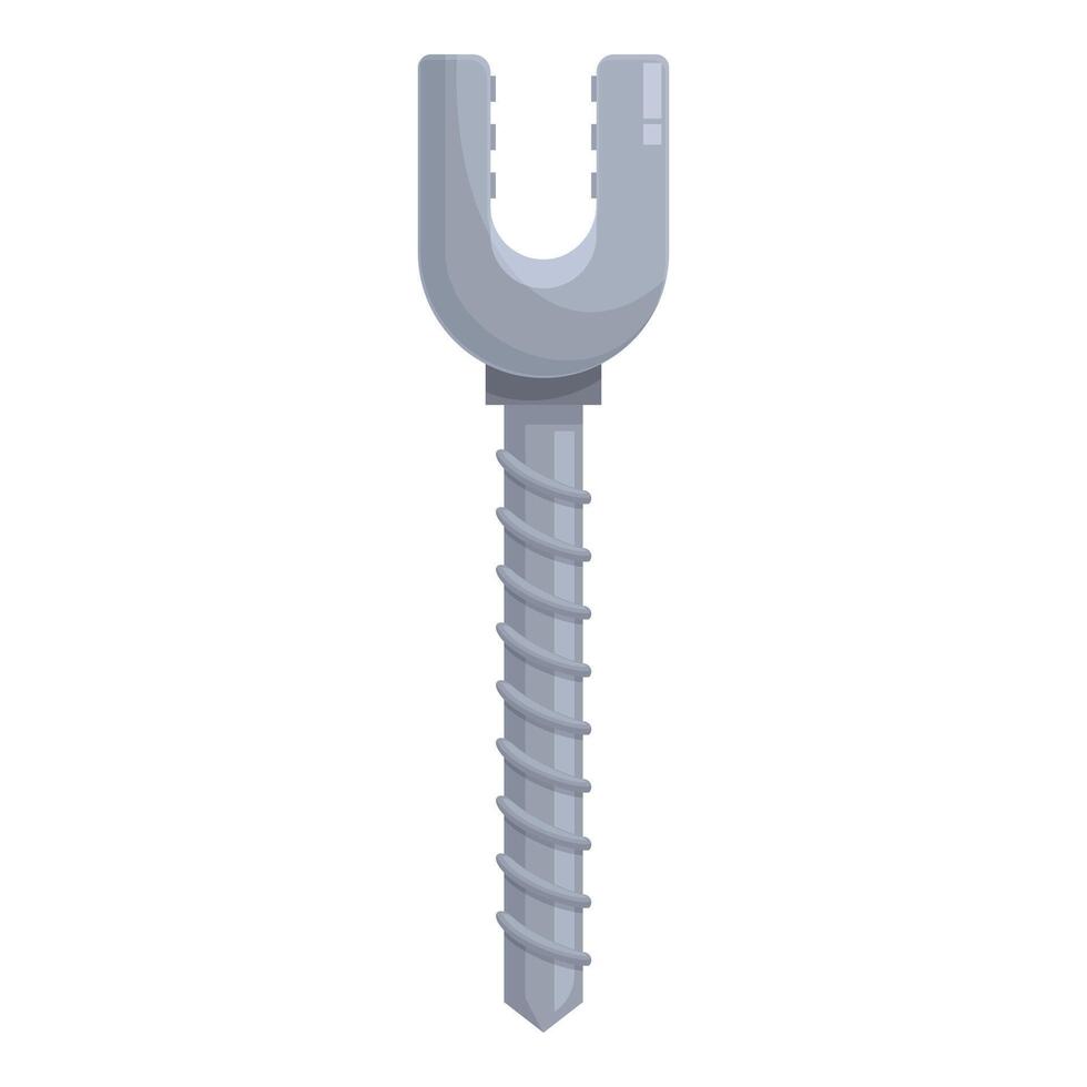 3d illustration of a metal dowel anchor vector