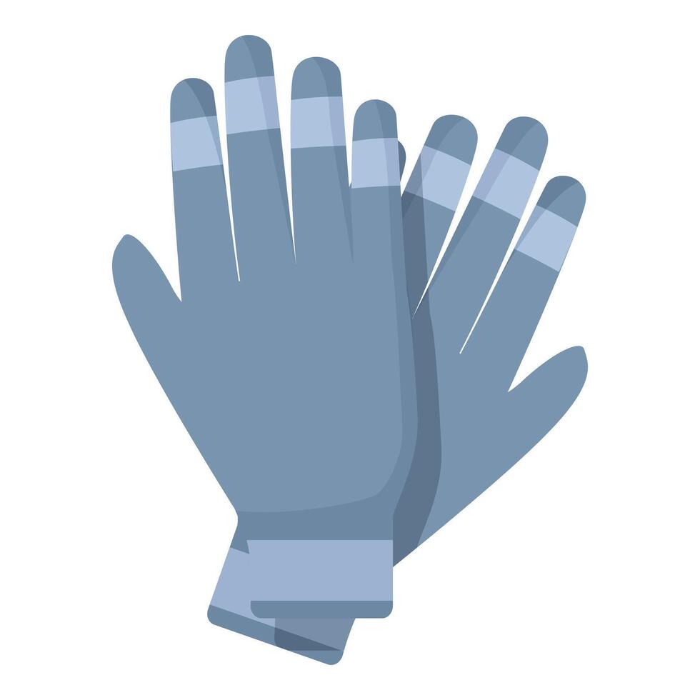 Pair of blue rubber gloves isolated on white vector
