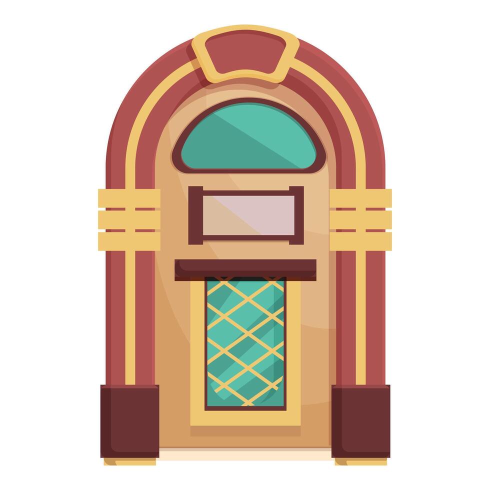 Colorful retro jukebox artwork with classic design suitable for musicthemed graphics vector
