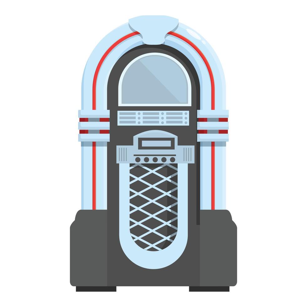 Classic retrostyle jukebox graphic, ideal for musicthemed designs vector