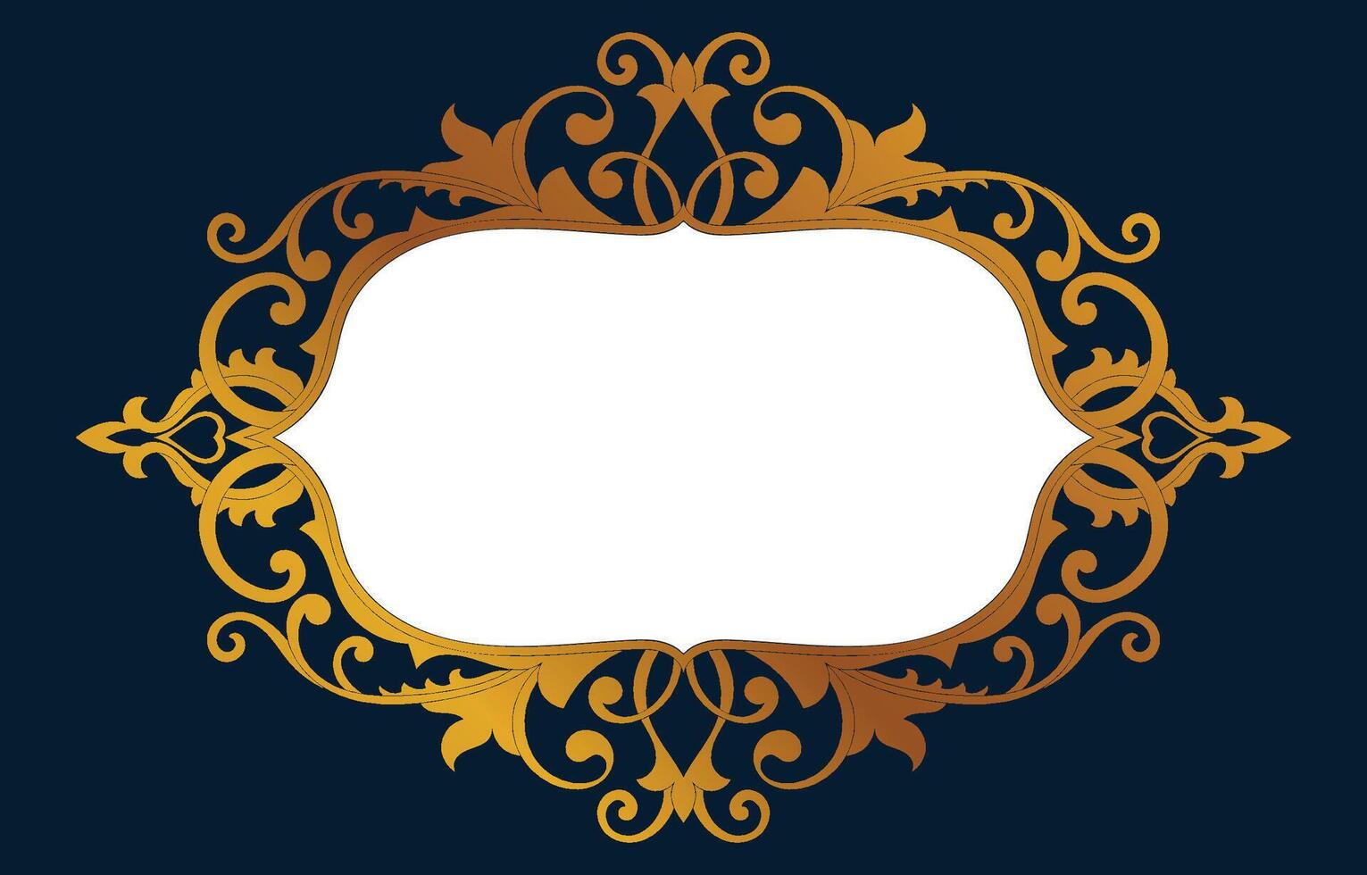Vintage frame. Graphic element for decorating old fashioned