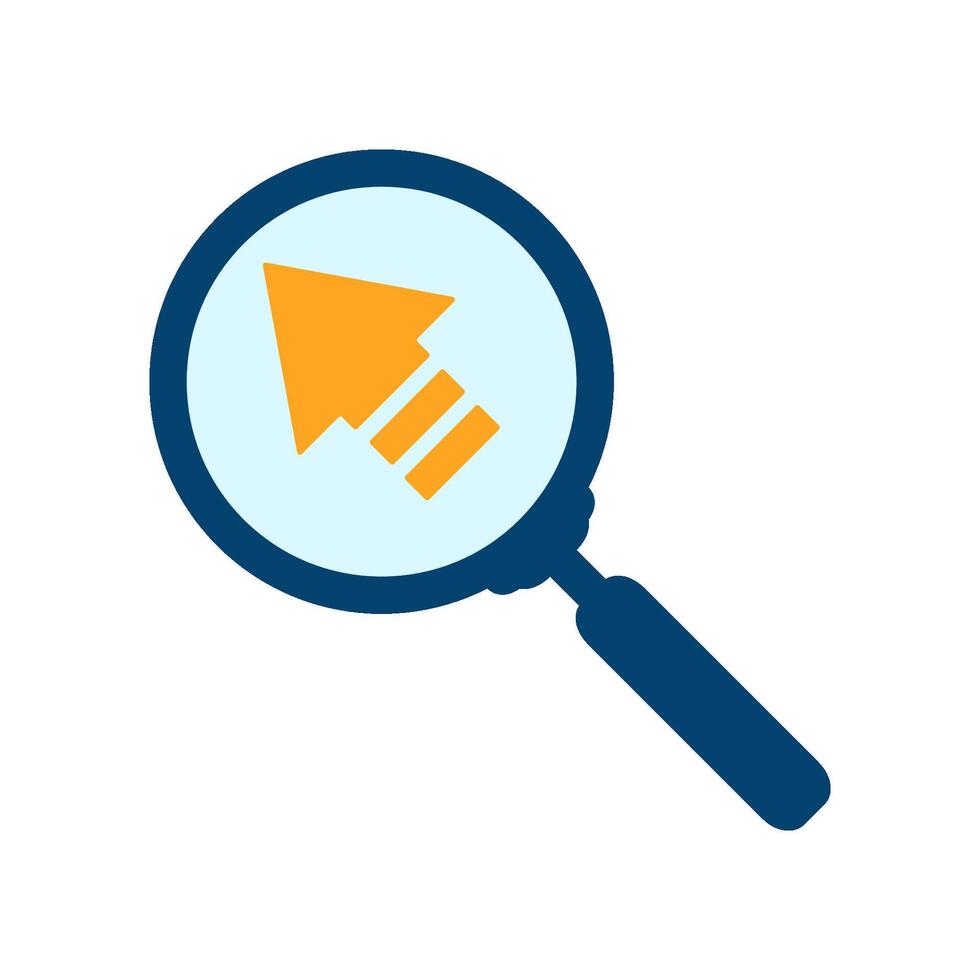 magnifying glass icon vector