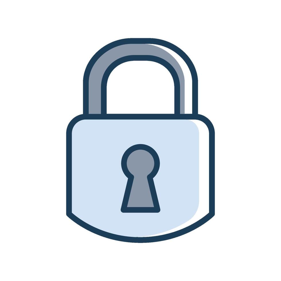 padlock icon A1 vector