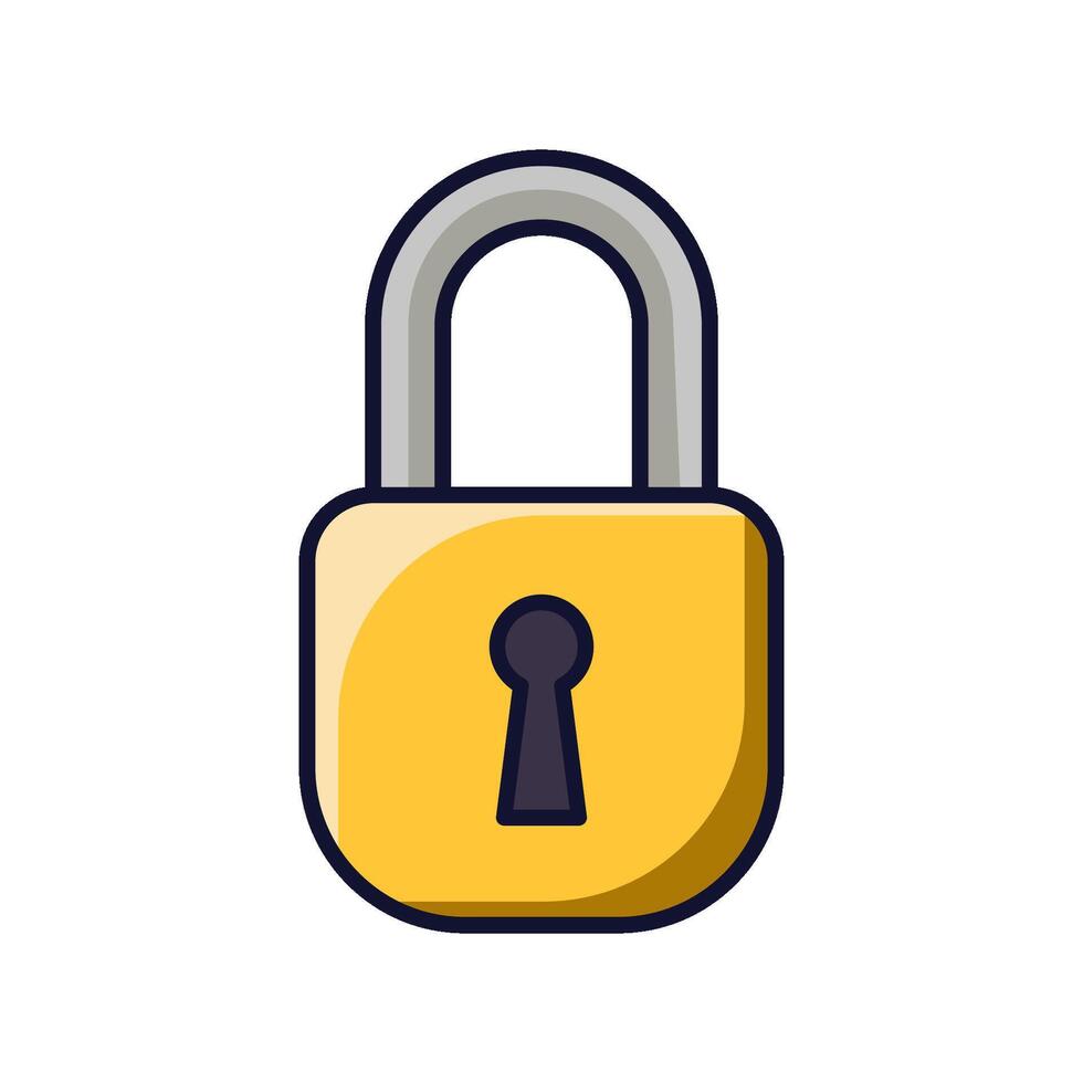 padlock icon A1 vector