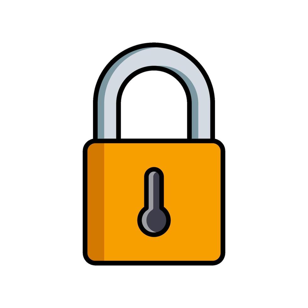padlock icon A1 vector
