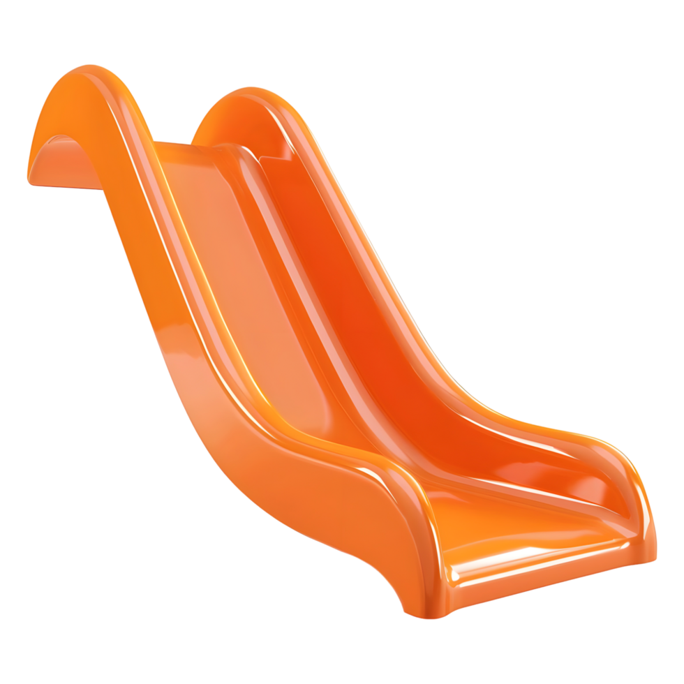 3D Rendering of a Plastic Slide Toy for Babies on Transparent Background png