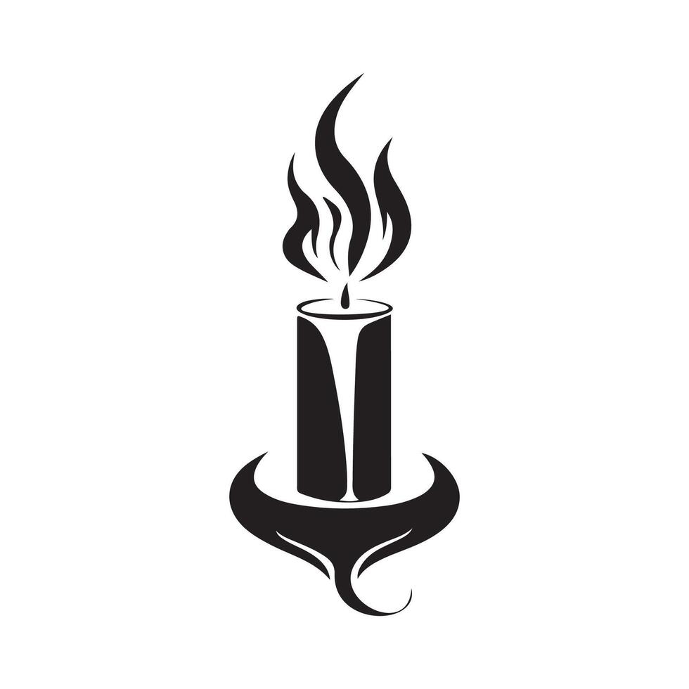 Candle Logo Template Design Art, Icons, and Graphics vector